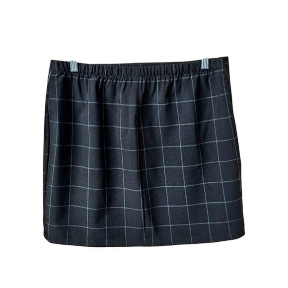 KINGSTON GRAY Juniors 2Pc Black & White Pin- Stripe Skirt Suit Set Size XL - Picture 12 of 16